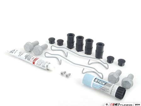 ES#2592593 - 4D0698647KT - Front Pad & Rotor Installation Kit - Includes all hardware and anti-seize for front pad & rotor replacement - Genuine Volkswagen Audi - Audi