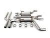 ES#2996923 - 16689KT - Cat Back Exhaust System - 2.5" stainless steel with quad 3" polished stainless tips and x-pipe - Magnaflow - 