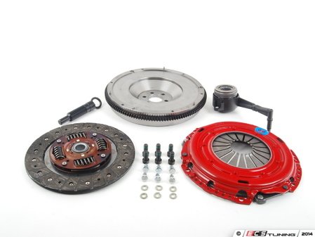 ES#3098821 - k0503ftdihdoKT - Stage 2 Daily Clutch Kit - With Single Mass Flywheel (28lbs) - (NO LONGER AVAILABLE) - Designed for the daily-driven, weekend track warrior. Conservatively rated at 400 ft/lbs. - South Bend Clutch - 