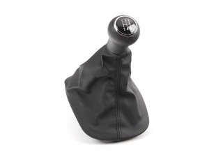 ES#337606 - 3B0711113AGFEU - Shift Knob With Boot - Black - Manual transmission shifter assembly. - Genuine Volkswagen Audi - Volkswagen