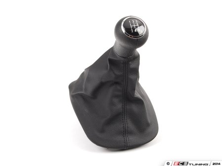 ES#337606 - 3B0711113AGFEU - Shift Knob With Boot - Black - Manual transmission shifter assembly. - Genuine Volkswagen Audi - Volkswagen