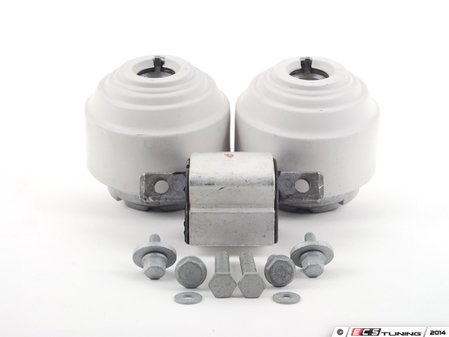 ES#2763481 - 2112402617KT1 - Drivetrain Mount Kit - Includes both Lemforder engine mounts and Lemforder transmission mount with hardware - Assembled By ECS - Mercedes Benz