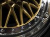 ES#2695694 - 010-21STGMK5 - 18" Style 010 Wheels - Staggered Set Of Four - (NO LONGER AVAILABLE) - 18"x8" ET33 /18"x9" ET30 5x112 - Gold/Machined Lip - Alzor - 