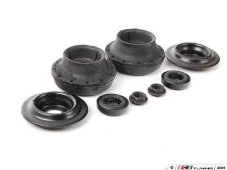 ES#5346 - 357331AKWSPlv - Upper Strut Mount - Kit - A common source of noise in the front suspension, Includes spring perches for easy suspension swapping without spring compression - Assembled By ECS - Volkswagen