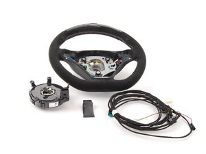 ES#2207063 - 32302165396 - Steering Wheel - (NO LONGER AVAILABLE) - Features a multifunction display, adjustable shift lights, and alcantara covered gripping surfaces - Genuine BMW M Performance - 