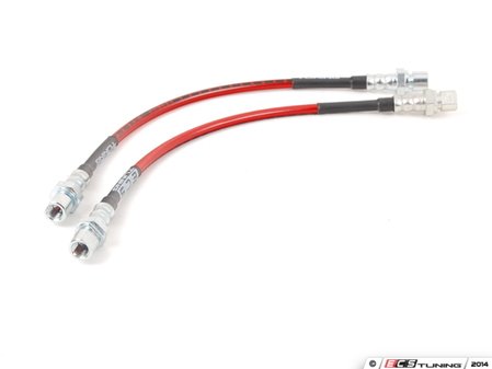 ES#2581429 - 002083ECS01A - Exact-Fit Stainless Steel Brake Lines - Front - Stainless reinforced for improved pedal feel and durability - ECS - Porsche