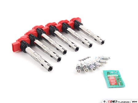ES#2539049 - 06E905115E - Ignition Service Kit - Includes six ignition coil packs & six NGK spark plugs - Assembled By ECS - Audi