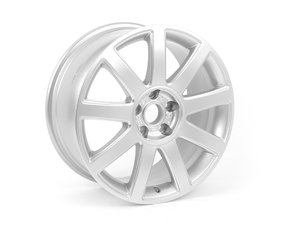 ES#382854 - 4E0601025AB1H7 - 18" 9-Spoke Wheel - Priced Each - 18"x8" ET43 5x112 Silver - Genuine Volkswagen Audi - Audi