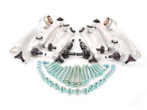ES#2708640 - 4B3498500C - Complete Front Control Arm Kit - Includes all front control arms and hardware - plus tie rod ends - URO - Audi Volkswagen