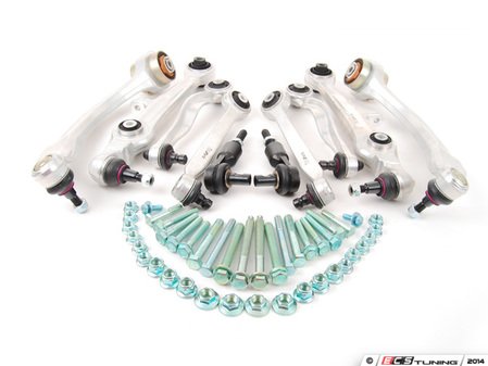 ES#2708640 - 4B3498500C - Complete Front Control Arm Kit - Includes all front control arms and hardware - plus tie rod ends - URO - Audi Volkswagen