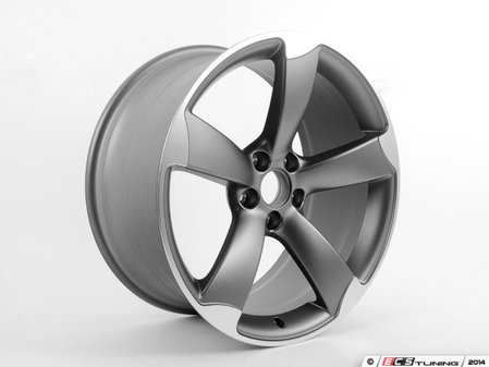 ES#2600675 - 8T0601025CD - 19" Twisted 5-Spoke Wheel - Priced Each - 19"x9" ET33 5x112 Titanium - Genuine Volkswagen Audi - Audi