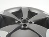 ES#2600675 - 8T0601025CD - 19" Twisted 5-Spoke Wheel - Priced Each - 19"x9" ET33 5x112 Titanium - Genuine Volkswagen Audi - Audi