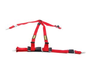 ES#2771862 - SR16152-56 - Quick Fit Harness - Red - Left - A DOT approved harness that utilizes factory attachment points - Schroth - MINI