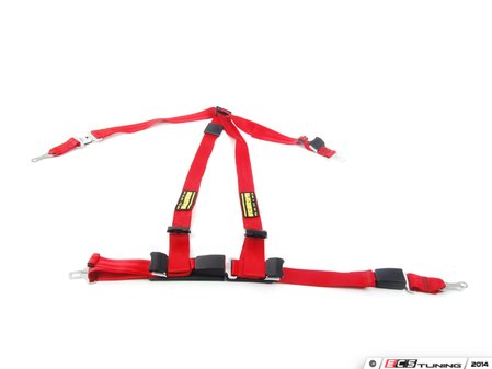 ES#2771832 - SR16192-E90 - Quick Fit Harness - Red - Left - A DOT approved harness that utilizes factory attachment points - Schroth - BMW