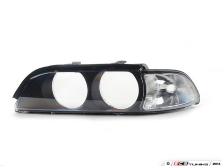 ES#2738377 - 63128375301 - E39 Headlight Lens Cover - Left - Eliminate the "sand-blasted" look of high mileage headlight. Features clear corner marker. - Bremmen Parts - BMW