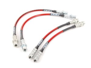 ES#2593603 - 96535513900KT - 964 Widebody Exact-Fit Stainless Steel Brake Lines - Kit - Stainless reinforced for improved pedal feel and durability - ECS - Porsche