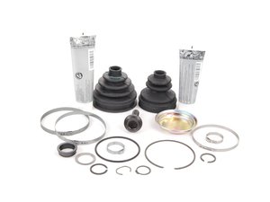 ES#2765540 - 4B0498201KT - Front CV Joint Installation Kit - Includes all the boots and clamps you'll need to service one driveshaft - Genuine Volkswagen Audi - Volkswagen