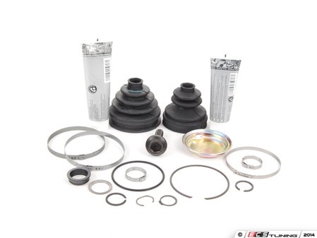 ES#2765540 - 4B0498201KT - Front CV Joint Installation Kit - Includes all the boots and clamps you'll need to service one driveshaft - Genuine Volkswagen Audi - Volkswagen