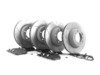 ES#2598694 - 99635140904PEKT3 - Front & Rear Brake Service Kit - Featuring Sebro slotted rotors and Hawk HPS brake pads - Assembled By ECS - Porsche
