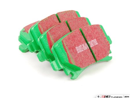ES#517839 - DP21518 -  Rear GreenStuff Performance Brake Pad Set - Designed as a mildly upgraded pad, great for an afternoon of sporty driving. - EBC - Audi Volkswagen