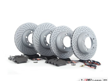 ES#2594627 - 99635140501OEKT - Front & Rear Brake Service Kit - Featuring Zimmerman rotors and Textar brake pads - Assembled By ECS - Porsche