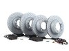 ES#2594629 - 99635140501PERKT - Performance Front & Rear Brake Service Kit - Featuring Zimmerman rotors and Hawk HPS brake pads - Assembled By ECS - Porsche