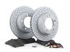 ES#2594674 - 99635140501RPKT - Performance Rear Brake Service Kit - Featuring Zimmerman rotors and Hawk HPS brake pads - Assembled By ECS - Porsche