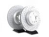 ES#2718596 - 34116773201KT1 - OE Front Big Brake Kit - Cross Drilled & Slotted - (NO LONGER AVAILABLE) - Upgrade to 348x30mm ECS V5 cross drilled & slotted rotors and larger calipers from the 335I - Assembled By ECS - 