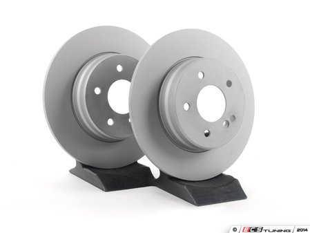 ES#2561824 - 2104231012 - Rear Brake Rotors - Pair - Solid Rotors - 290mm Diameter - ATE - Mercedes Benz
