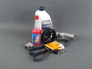 ES#2739354 - E36FNDU2KT -  Ultimate Fan Delete Kit  - Free up some extra horsepower by deleting your fan - with upgraded aluminum thermostat housing, fan delete nut and ECS Aluminum Water Pump Pulley - Assembled By ECS - BMW