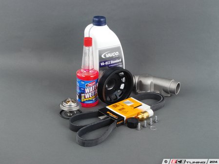 ES#2739354 - E36FNDU2KT -  Ultimate Fan Delete Kit  - Free up some extra horsepower by deleting your fan - with upgraded aluminum thermostat housing, fan delete nut and ECS Aluminum Water Pump Pulley - Assembled By ECS - BMW