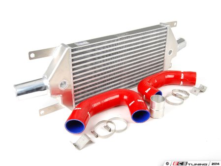 ES#1832569 - FMTT225R - Front Mount Intercooler Kit - Red Hoses - (NO LONGER AVAILABLE) - Bolt in performance, fits under stock bumper - Forge - 
