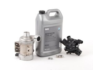 ES#2777338 - 11517586925KT5 - Water Pump And Thermostat Kit - Includes everything you need to replace your water pump and thermostat. - Assembled By ECS - BMW