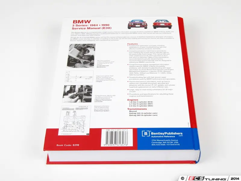 ECS News - Bentley Publishers Service Manuals BMW E30 3 Series