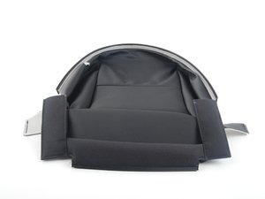 ES#457918 - 8P0881405ASQJH - Front Lower Seat Cover - Sabre (Black) - Left - Restore the clean look of your interior - Genuine Volkswagen Audi - Audi