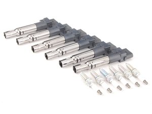 ES#2771872 - 95517022090KT2 - Ignition Service Kit - Includes spark plugs and ignition coils - Genuine Porsche - Porsche