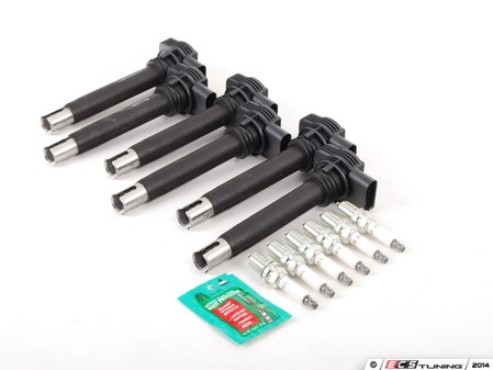 ES#2539051 - 101905611AKT1 - Ignition Service Kit - Includes six OE ignition coil packs & six OE spark plugs - Genuine Volkswagen Audi - Audi