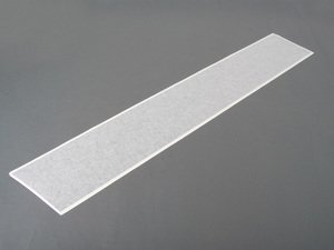 ES#2102015 - 51147281521 - Hood Stripe Left - Black with White Edges - Add some racing heritage to your hood - Genuine MINI - MINI