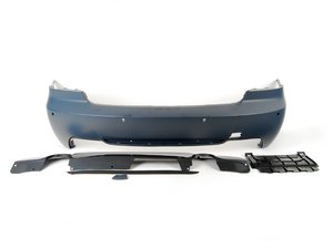 ES#1306793 - E92MTECH-REAR - M-Sport Rear Bumper Retrofit - Complete rear bumper cover assembly, primed ready for painting - Genuine BMW - BMW