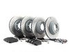 ES#2598693 - 99635140904OEKT3 - Front & Rear Brake Service Kit - Featuring Sebro rotors and Textar brake pads - Assembled By ECS - Porsche