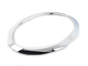 ES#2720998 - 51137300632 - Headlight Trim Ring Chrome - Passenger ( Right ) - Replace your stone chipped chrome on your MINI - Genuine MINI - MINI