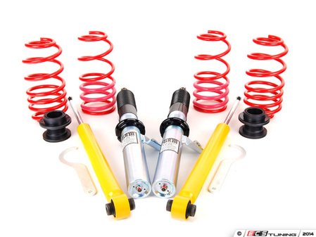 ES#2770724 - 28851-11 - Street Performance Coilover Kit - Unrivaled comfort and performance. Average lowering of 1.5"-2.3"F 1.1"-2.0"R - H&R - Volkswagen