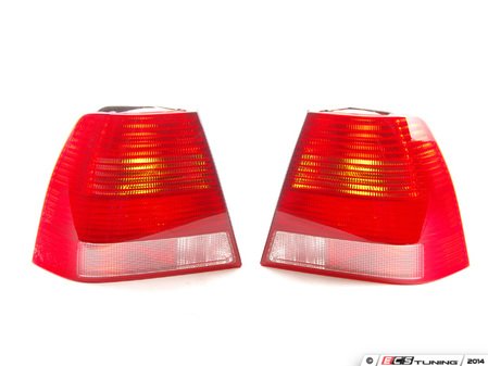 ES#5045 - 1J5945095096AAX - Bora Sedan Tail Light Set - Tail lights from the European Bora model with red/red/red/clear lenses - Genuine European Volkswagen Audi - Volkswagen