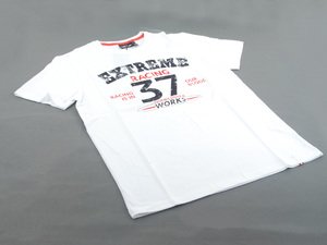 ES#2228779 - 80142211271 - Mens JCW Racing Tee - Medium - (NO LONGER AVAILABLE) - White T shirt with 37 on front. - Genuine MINI - 