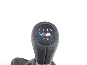 ES#47534 - 25118037308 - Leather Shift knob with boot - 6-speed - Combined knob and boot combo - Genuine BMW - BMW