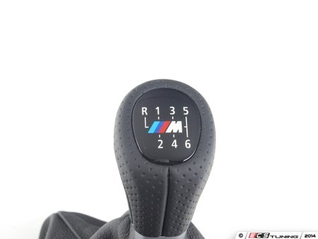 ES#47534 - 25118037308 - Leather Shift knob with boot - 6-speed - Combined knob and boot combo - Genuine BMW - BMW