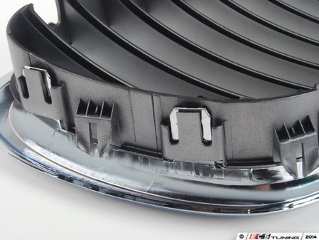 ES#78629 - 51138250051 - Kidney Grill - Left - Chrome Trim w Titanium Slats - Genuine BMW - BMW