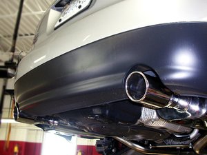 ES#7628 - fe100031 - Sport Cat-Back Exhaust System - 2.5" Fully Polished - (NO LONGER AVAILABLE) - Dual 3" rolled edge polished tips - APR - 
