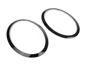 ES#4001021 - 51137449209KT - Headlight Trim Rings Jet Black - Set - Upgrade to the jet black rings : left and right side - Genuine MINI - MINI
