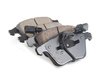 ES#2765328 - 4B0698151ACkt - Front & Rear Euro Ceramic Brake Pad Kit - Ceramic composite developed to meet low dust & noise requirements, includes front and rear pads - Akebono - Audi